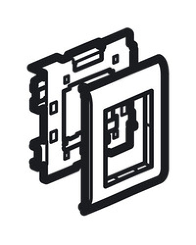 Суппорт Mosaic на 2 модуля 110 мм METRA Legrand (638086) в Пушкино Аксессуары для кабель-канала Pintop.ru