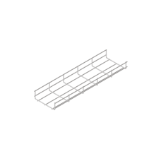 Проволочный лоток 50х400 L3000 мм INOX304 КМ-Профиль (PL50-400-3000 INOX304)